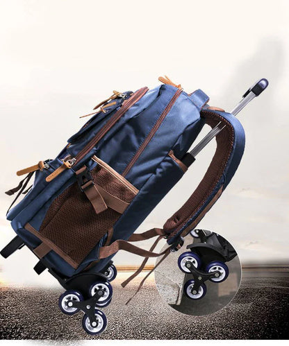 Sturdy and stylish children's trolley school bag in various colours and wheel configurations, designed for Kiwi kids