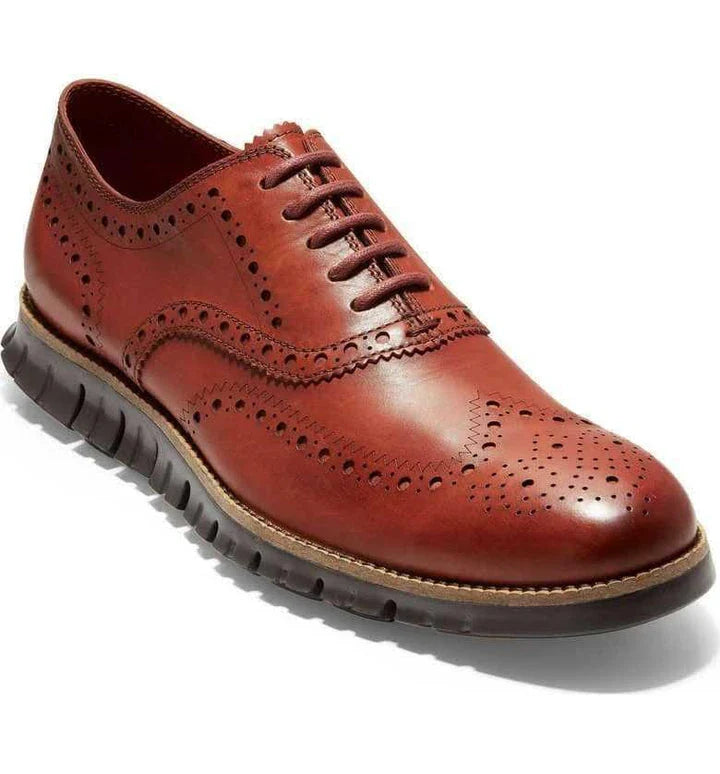Premium leather casual shoes with rubber sole and sleek toe cap, perfect for Kiwi gents