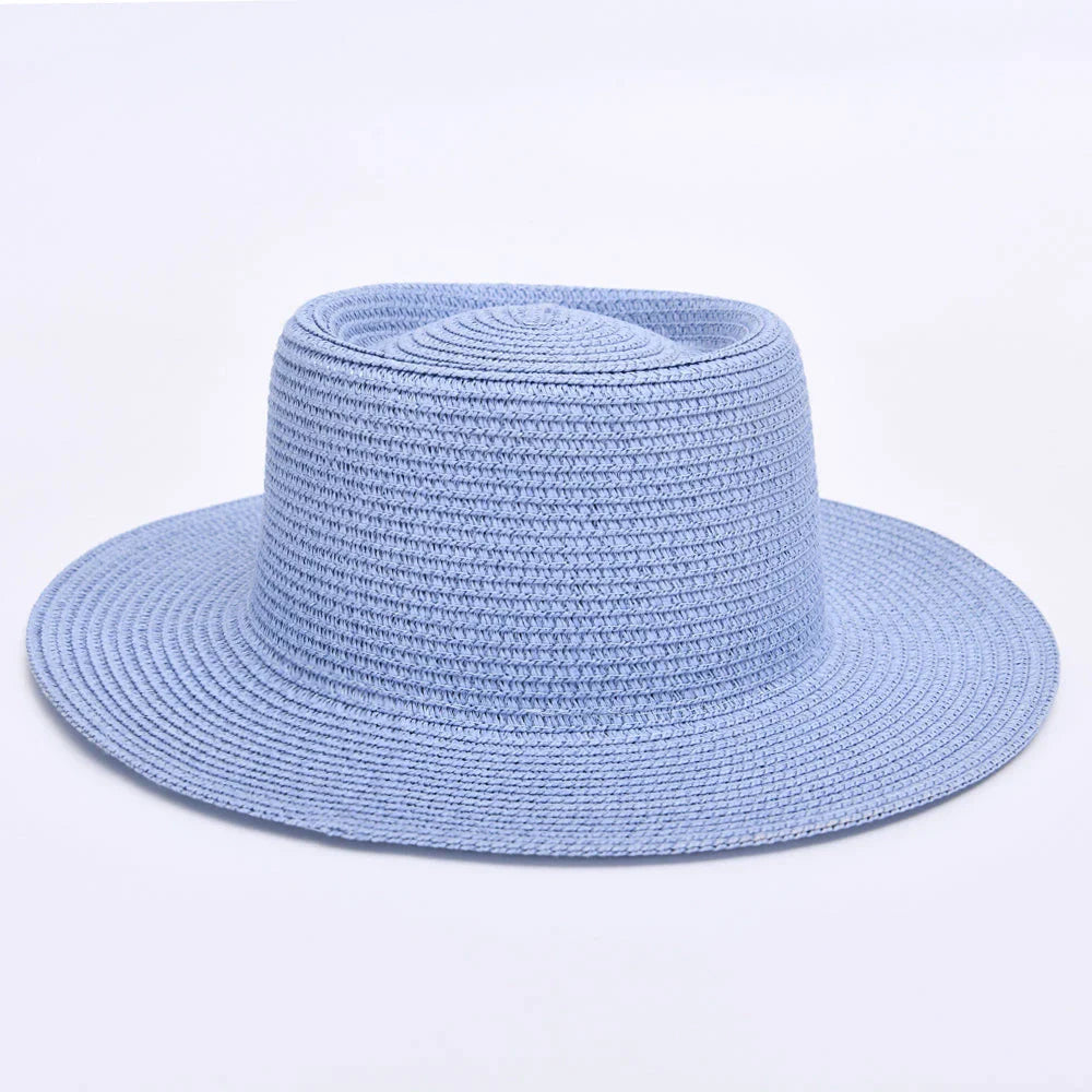 Elegant ladies' summer beach sun hat with wide brim, designed for sun protection and style in New Zealand