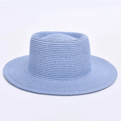 Elegant ladies' summer beach sun hat with wide brim, designed for sun protection and style in New Zealand
