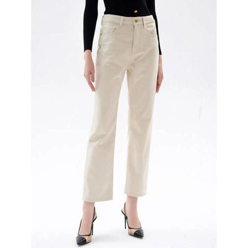 Shopfluxpro NZ Timeless & Stylish: High-Waisted Straight Jeans for Kiwi Women