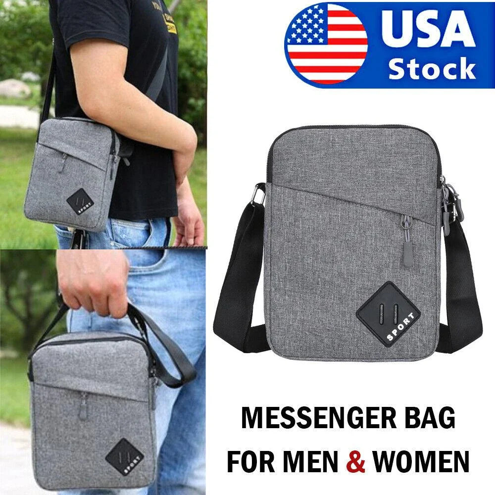 Stylish New Zealand Messenger Bag: Premium Nylon Crossbody Bag with Adjustable Strap and Multiple Compartments