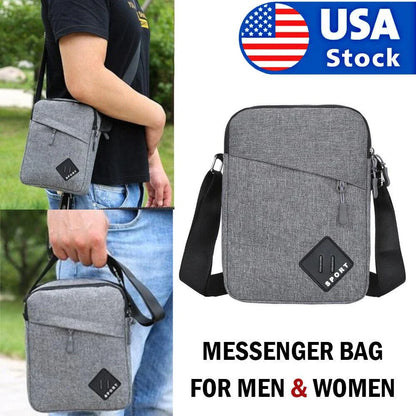 Stylish New Zealand Messenger Bag: Premium Nylon Crossbody Bag with Adjustable Strap and Multiple Compartments