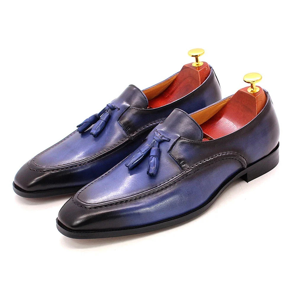 Premium leather loafers with unique, modern design and durable rubber soles for Kiwi style and comfort