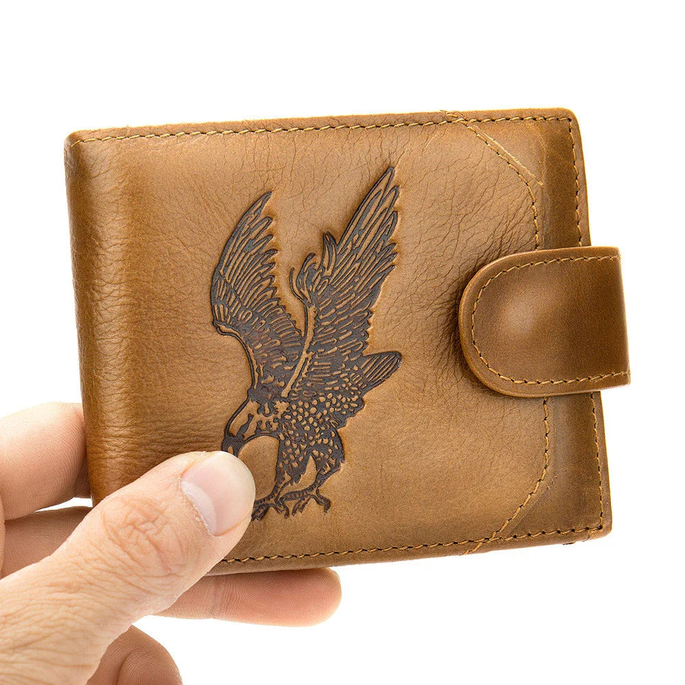 Premium leather coin wallet with multi-compartment design for organized Kiwi blokes