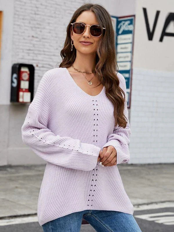 Cosy and stylish V-neck pullover sweater in a range of classic colours, made with premium New Zealand-sourced acrylic.
