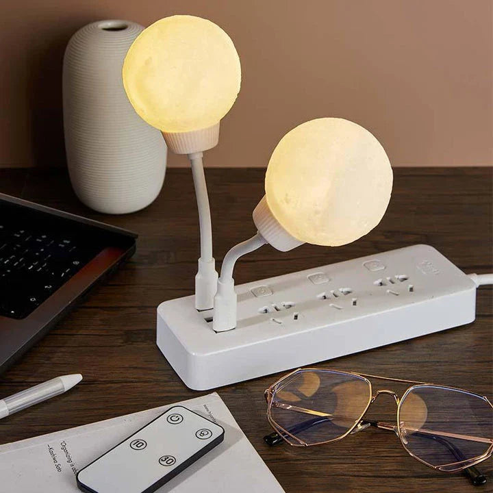 Enchanting moon-shaped USB-powered LED night light with adjustable touch controls for cozy Kiwi homes