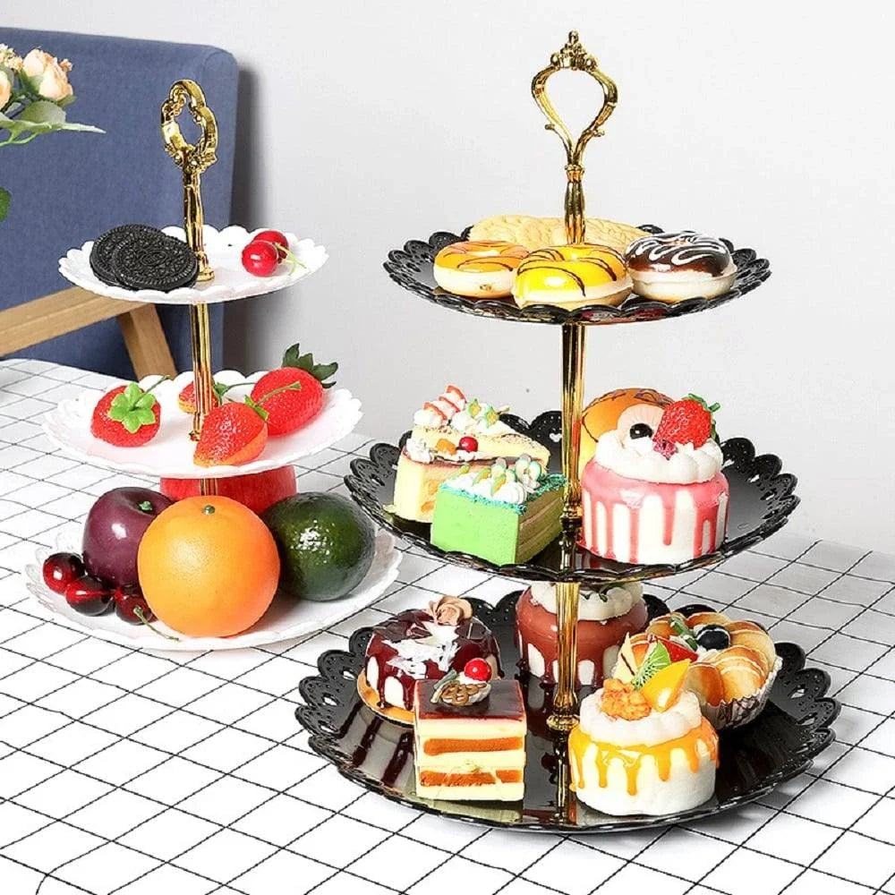 Trendha Cake Stand in Multicolored - A modern, sleek platform to showcase your delectable baking creations