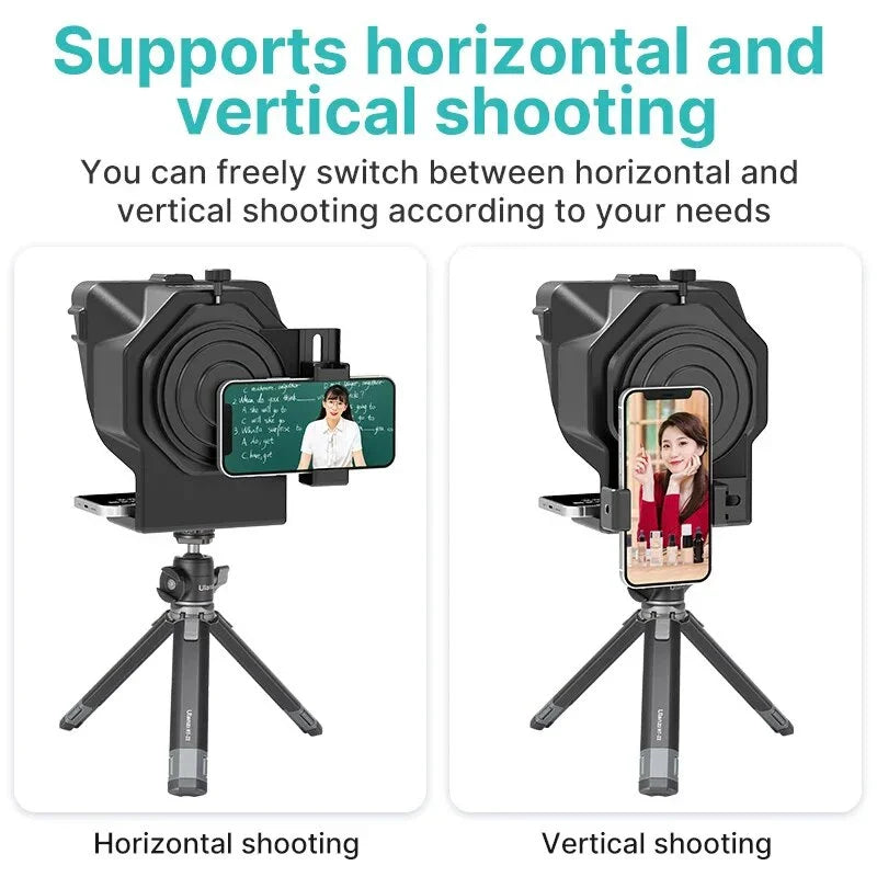 Ulanzi Compact Teleprompter for Smartphone and DSLR Video Recording