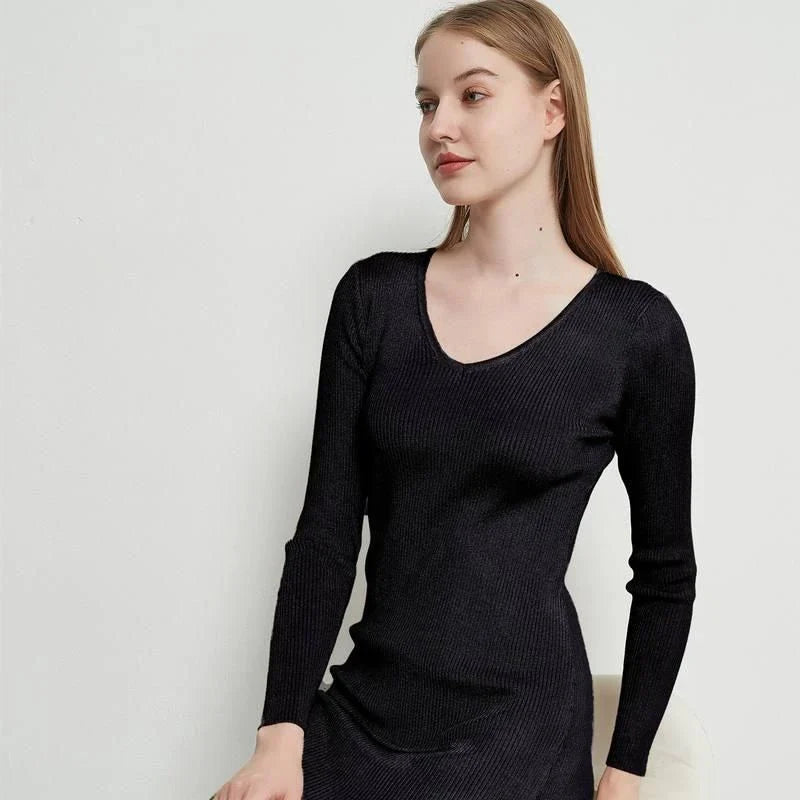 Shopfluxpro NZ Timeless Elegant Knitted Midi Dress