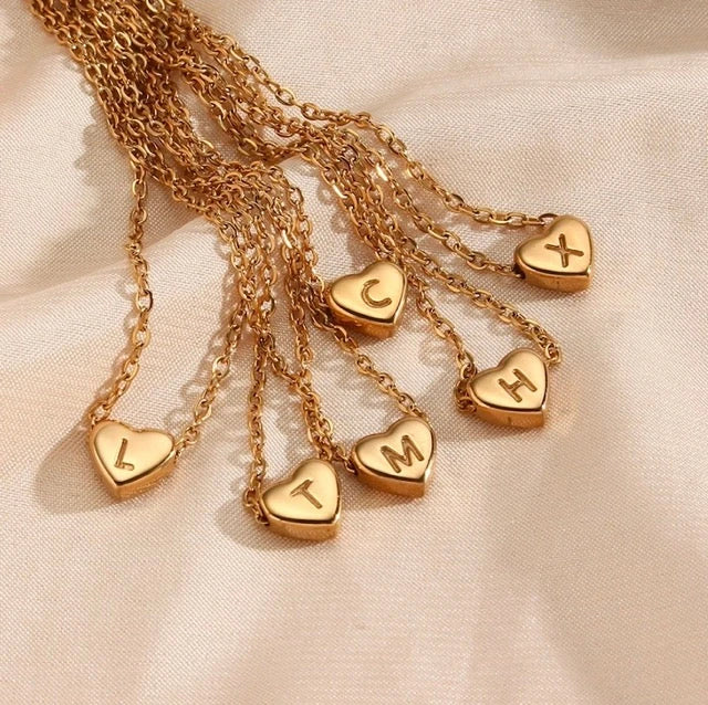 Gold-Plated Love Letter Necklace with Unique Mood Tracking Feature