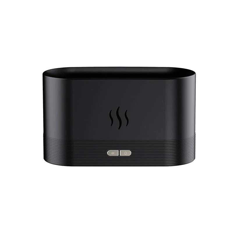 Captivating flame-effect aroma diffuser with customisable lighting and essential oil diffusion capabilities