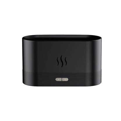 Captivating flame-effect aroma diffuser with customisable lighting and essential oil diffusion capabilities