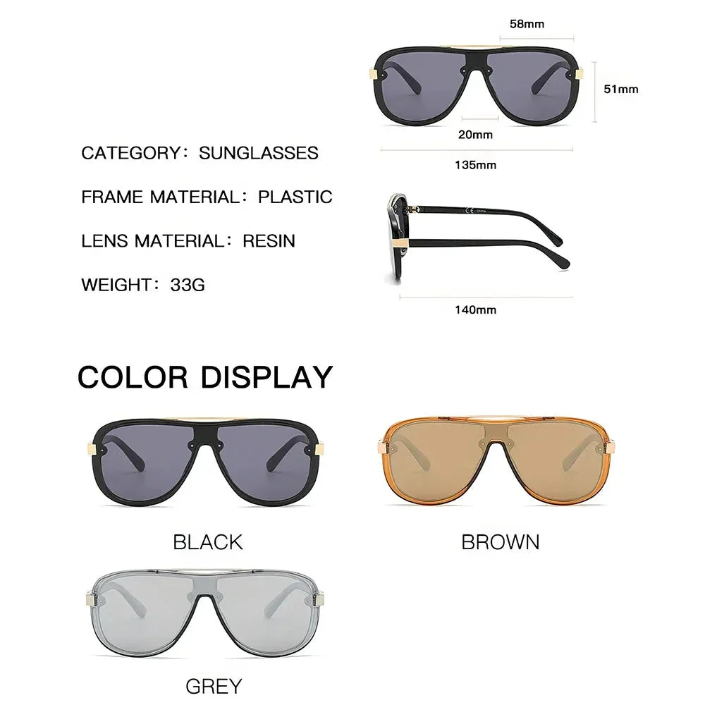 Stylish and protective Fashion Shield Sunglasses with UV400 lenses, anti-scratch design, and glare reduction for Kiwi fashion and outdoor activities.