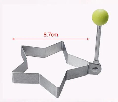 Stylish stainless steel fried egg shaper in various shaped designs, perfect for creating fun and visually appealing fried eggs for Kiwi breakfast and brunch