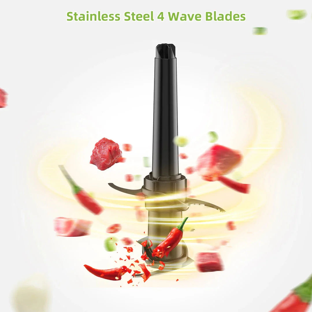 Versatile 3-in-1 Food Processor with Blender, Chopper, and Grinder Attachments