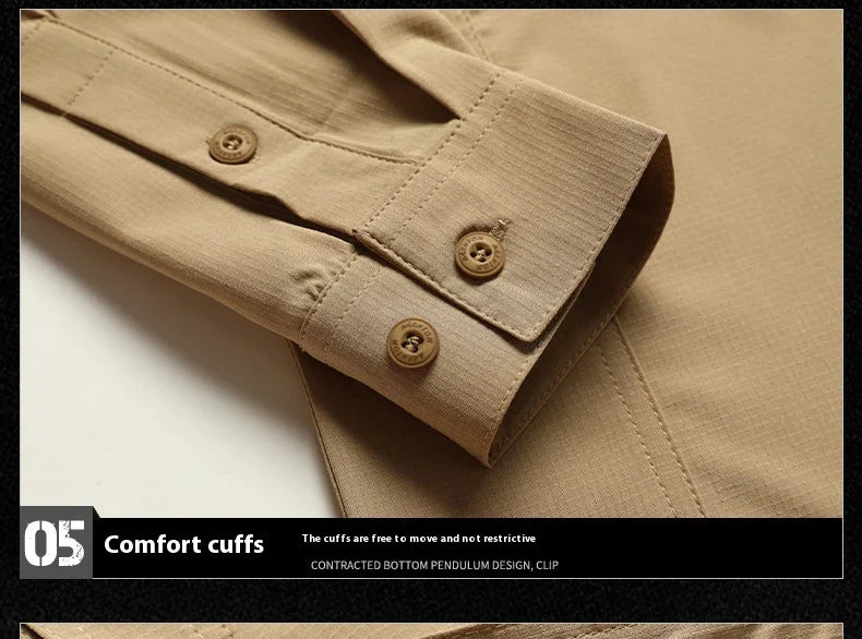 Versatile, durable long-sleeve workwear shirt in classic colors for the modern Kiwi