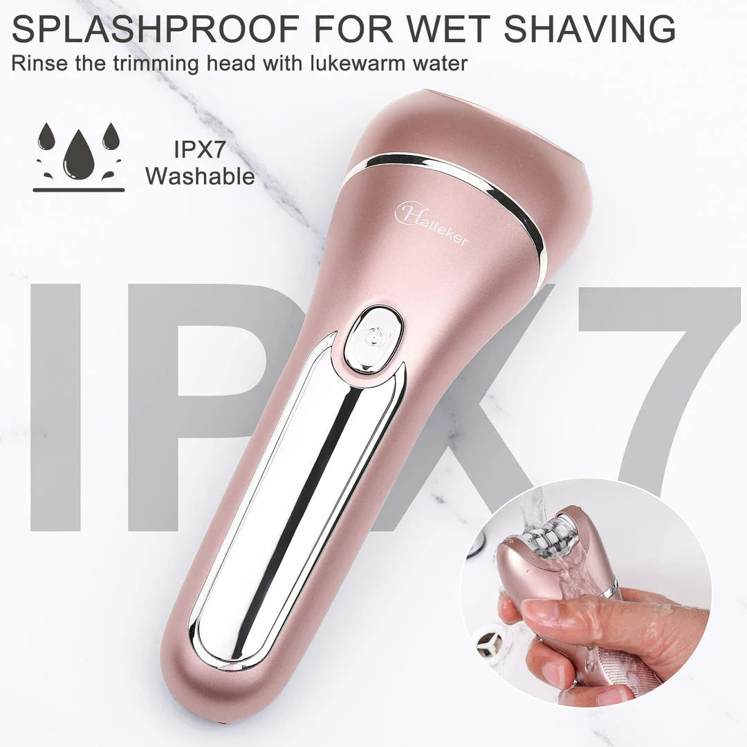 Electric Body Groomer with 36 tweezers for long-lasting hair removal and gentle, painless shaving