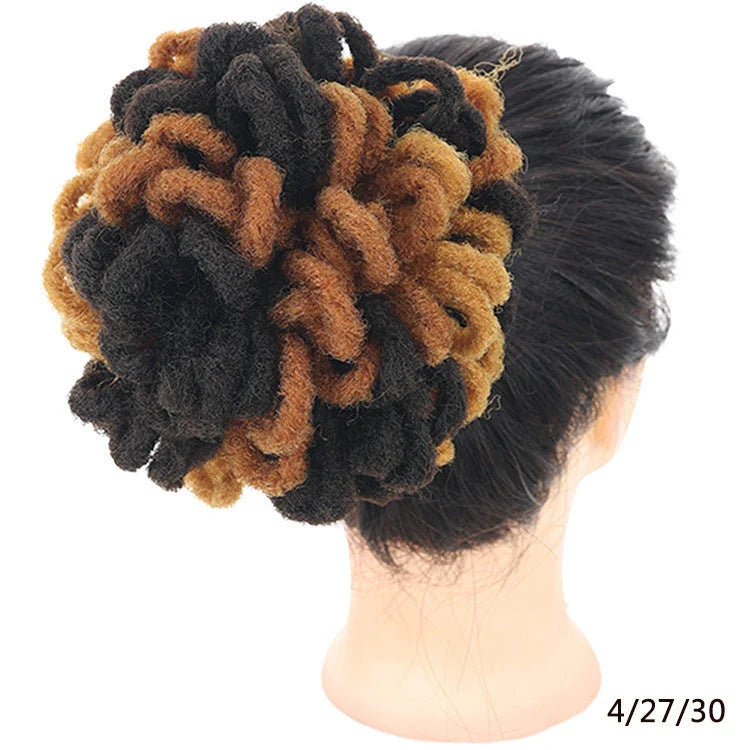 A stylish and eco-friendly Afro Hair Bag with adjustable drawstring, suitable for various hairstyles like buns, dreadlocks, and Afros.