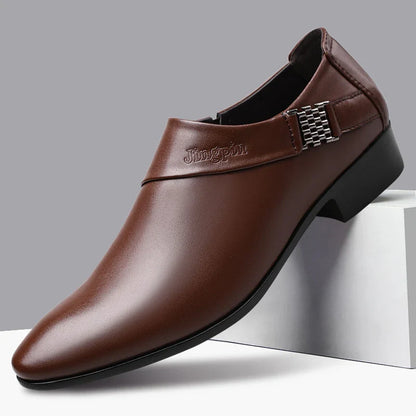 Premium leather dress shoes in classic black and brown designed for the modern Kiwi professional