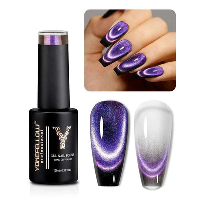 Dream Cat Magnetic Gel Nail Polish Set - Captivating Cat-Eye Effect Nail Art Kit Made in New Zealand