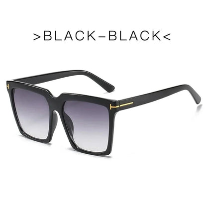 Stylish oversized square sunglasses with gradient lenses, designed for fashion-forward Kiwi women to protect their eyes from harmful UV rays.