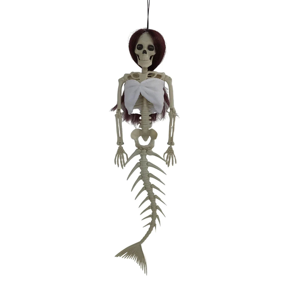 Hanging mermaid bone pendant decoration for outdoor Kiwi courtyards and gardens in various colours