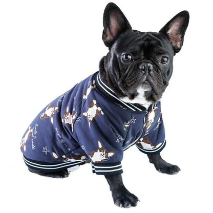 A stylish floral-patterned dog jacket made from premium, breathable cotton for cozy comfort in the Kiwi climate.