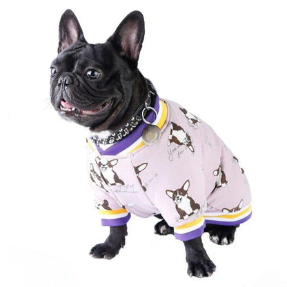 A stylish floral-patterned dog jacket made from premium, breathable cotton for cozy comfort in the Kiwi climate.