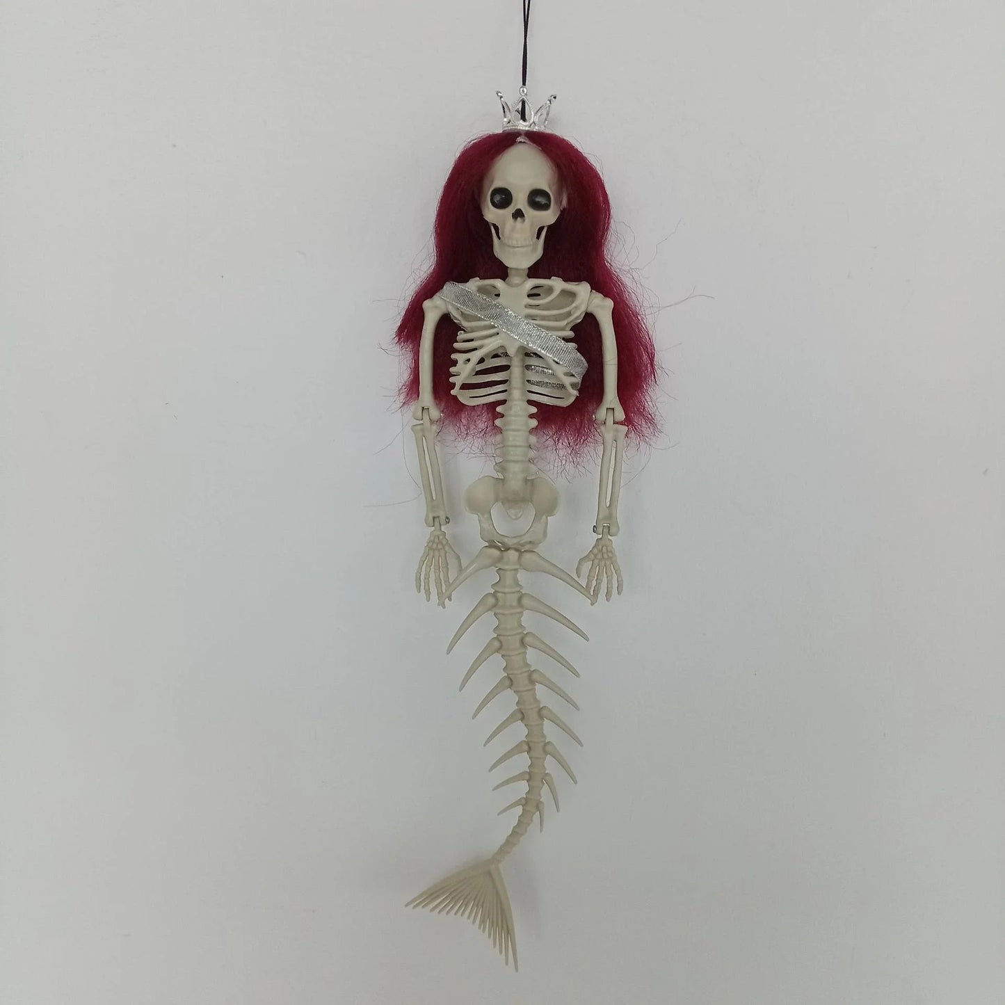 Hanging mermaid bone pendant decoration for outdoor Kiwi courtyards and gardens in various colours