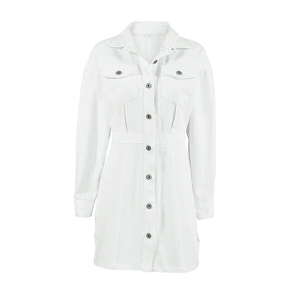 Stylish Commuter Dress in White - A sustainable and versatile wardrobe essential for the modern Kiwi woman