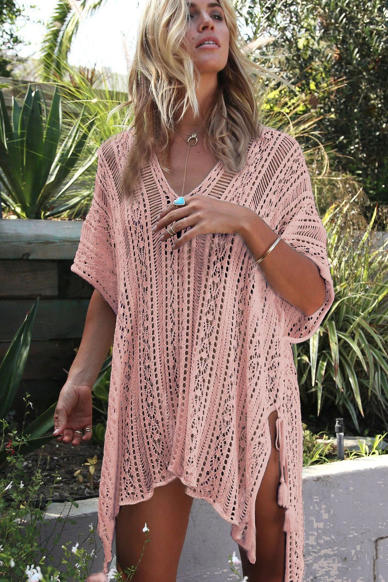 Shopfluxpro NZ Comfy Knitted Blouse - Perfect for Kiwi Beach Days