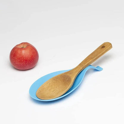 Heat-resistant silicone spoon mats in various vibrant colours, perfect for protecting Kiwi kitchen benchtops