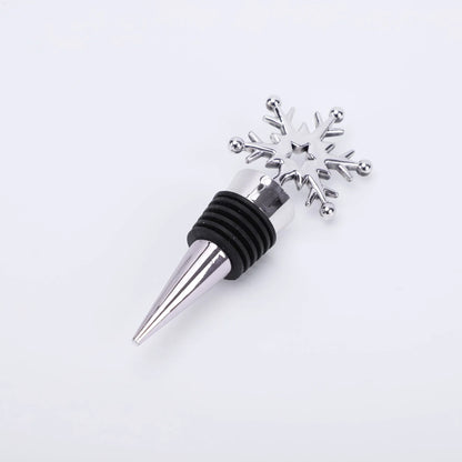 Premium iron wine stopper with stylish crown or snowflake design, sealing in freshness and adding decorative flair to wine and champagne bottles