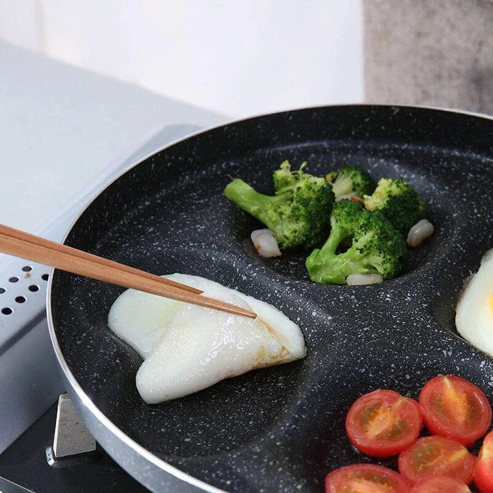 Eco-Friendly 4-in-1 Non-Stick Frying Pan Set with Durable Aluminium Alloy Construction and Non-Stick Coating