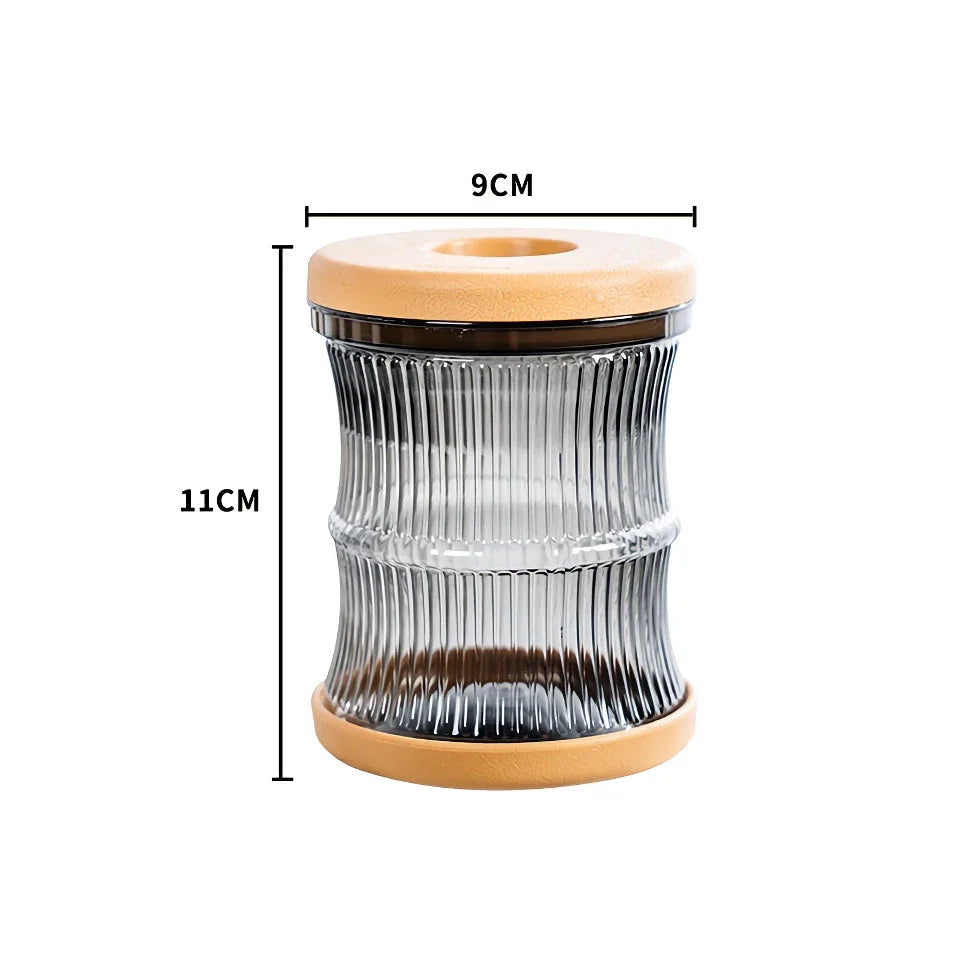 Transparent Mini Hydroponic Flower Pot with Soft White Cap for Indoor Gardening and Aquarium Display