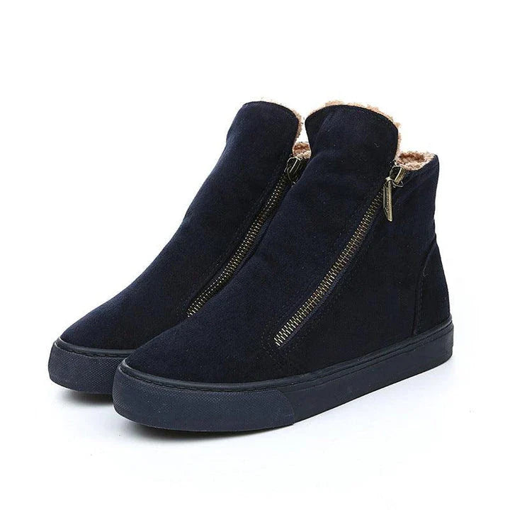 Stylish suede boots with soft, plush lining and sturdy rubber sole for Kiwi-approved comfort and style