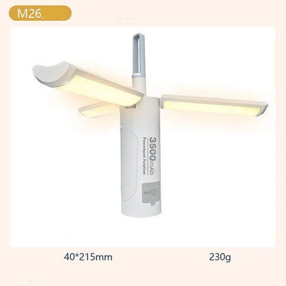 Outdoor LED Camping Lamp with folding design, USB charging, and bright LED light for Kiwi adventures
