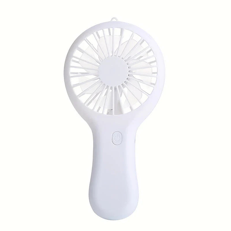 Compact 800mAh Rechargeable Portable Hand Fan in blue colour, perfect for staying cool in the New Zealand summer heat.