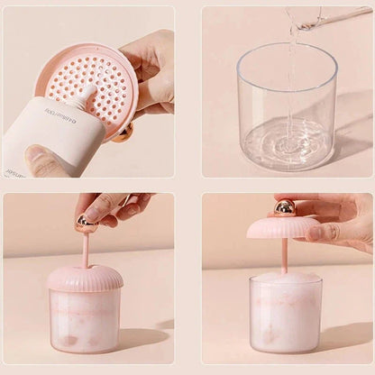 Portable Foam Maker that transforms cleansers into rich, fluffy foam for a luxurious and gentle cleansing experience