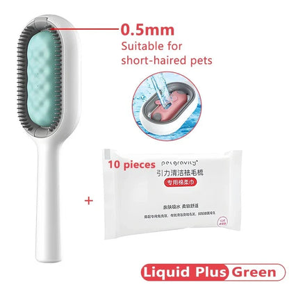 A high-quality grooming comb with a double-sided design for removing loose hair, knots, and dander from cats of all hair types.