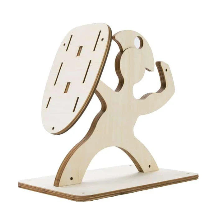 Shopfluxpro NZ Kiwi-Inspired Spartan Wood Knife Holder - Innovative and Functional