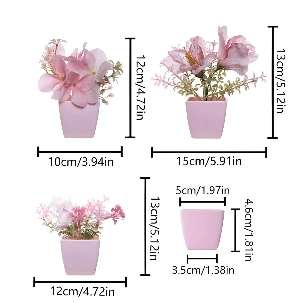 Elegant artificial flower bonsai with a sophisticated vase, perfect for Kiwi home and office decor