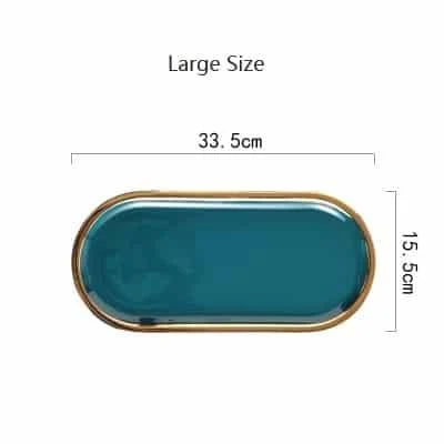 Ceramic storage tray in various colors, featuring a round shape and minimalist design to complement any Kiwi home decor.