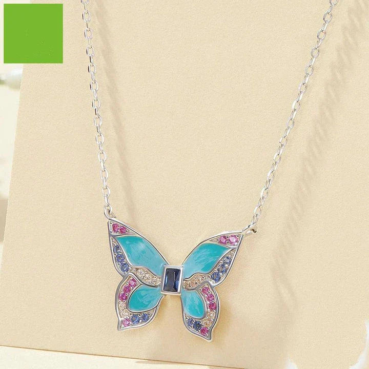 Shopfluxpro NZ Elegant Platinum Butterfly Necklace - A Charming New Zealand Treasure