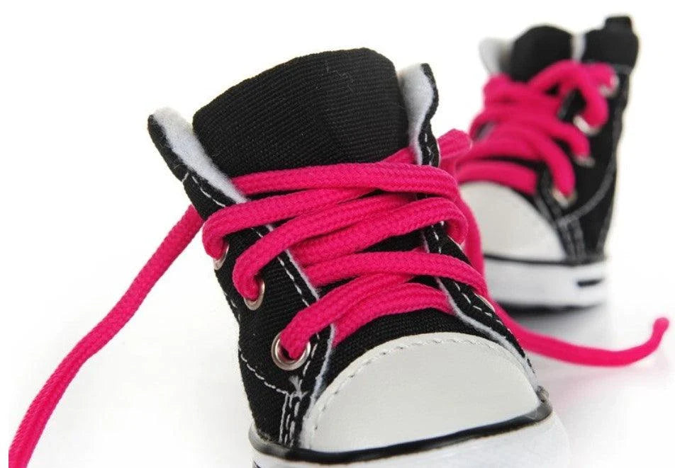 Vibrant, cotton pet shoes in a range of colours to match any Kiwi pup's style and personality