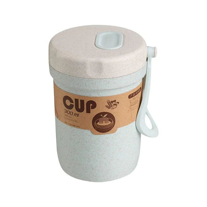 Trendha Wheat Straw Food Container and Cup - Sustainable, Leak-Proof, and Versatile for Kiwi Lifestyles