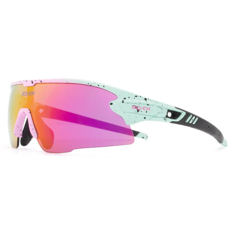 Stylish UV-blocking bike glasses with semi-rimless frame and range of color options for Kiwi cyclists