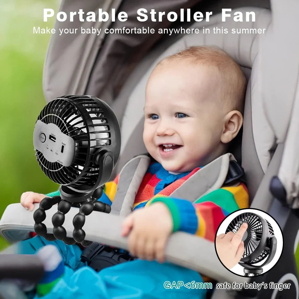 Compact Octopus Mini Fan - Powerful, Versatile, and Portable Cooling Companion