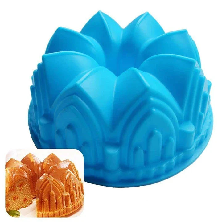 Flower-shaped silicone cake molds in vibrant colors, perfect for baking unique and eye-catching treats in New Zealand